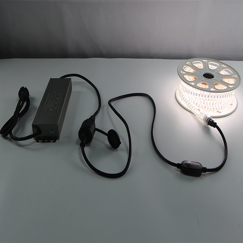 Portable AC 230V 25m LED Work Light Strip Light with Emergency Battery /  Power Supply Kit - China Construction Site Lighting, 230V LED Strip Light